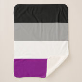 Aseksuele Pride Flag Sherpa Deken (Voorkant)