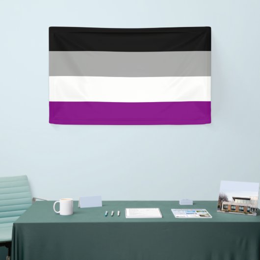 Aseksuele Pride Flag Spandoek (Beurs)