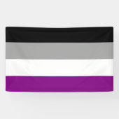 Aseksuele Pride Flag Spandoek (Horizontaal)