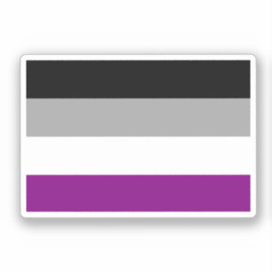 Aseksuele Pride Flag Sticker