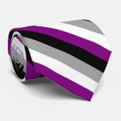 Aseksuele Pride Flag Stropdas (Opgerold)