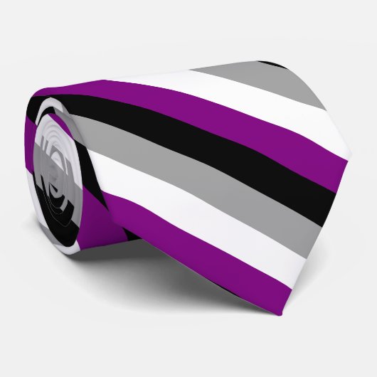 Aseksuele Pride Flag Stropdas (Opgerold)