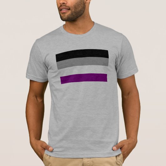 Aseksuele Pride Flag T-shirt (Voorkant)