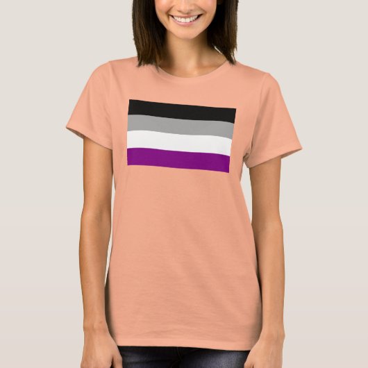 Aseksuele Pride Flag T-shirt (Voorkant)