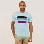 Aseksuele Pride Flag T-shirt (Voorkant volledig)