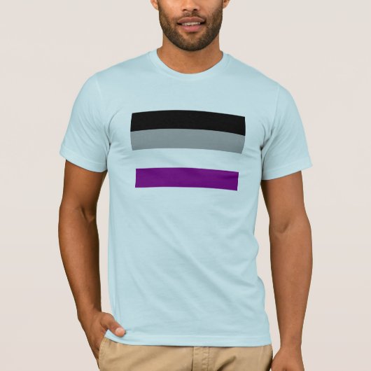 Aseksuele Pride Flag T-shirt (Voorkant)
