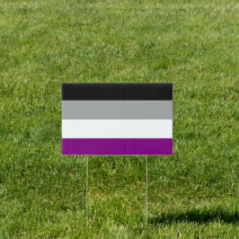 Aseksuele Pride Flag Tuinbord