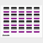 Aseksuele Pride Flag Vierkante Sticker (Vel)