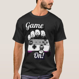 Aseksuele Pride Game On Tiger Paw Controller T-shi T-shirt