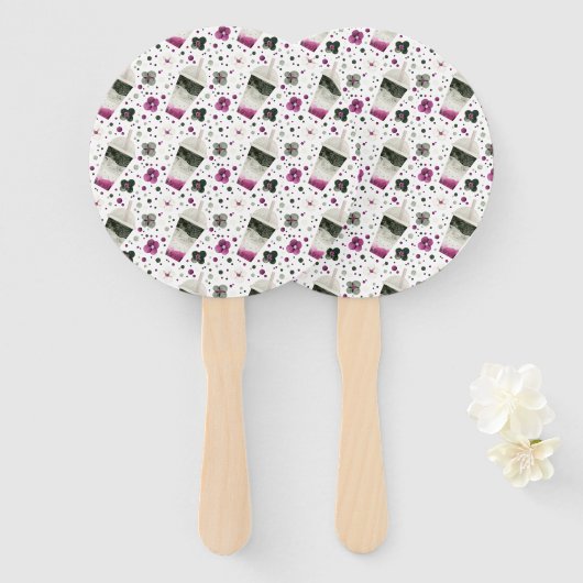 Aseksuele Pride Hand Fans Handwaaier (Voorkant en achterkant)