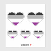 Aseksuele Pride Hart Sticker (Vel)