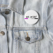Aseksuele Pride "Heb ik trots?" sleutelhanger Ronde Button 5,7 Cm (In situ)