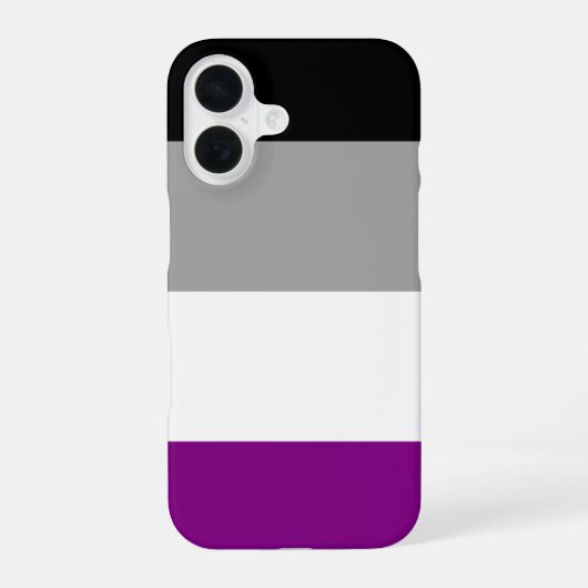 Aseksuele Pride iPhone 16 Hoesje (Achterkant)