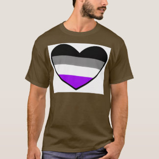 Aseksuele pride LGBT-hart T-shirt
