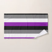 Aseksuele Pride, LGBTQ Pride, Striped Print Bad Handdoek (Handdoek)
