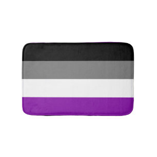 Aseksuele Pride, LGBTQ Pride, Striped Print Badmat