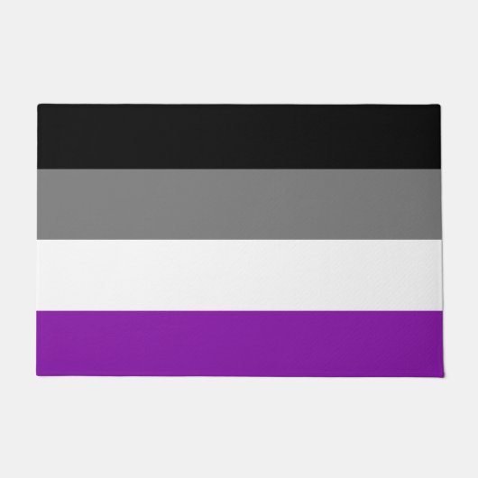 Aseksuele Pride, LGBTQ Pride, Striped Print Deurmat (Voorkant)