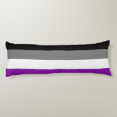Aseksuele Pride, LGBTQ Pride, Striped Print Lichaamskussen (Achterkant)
