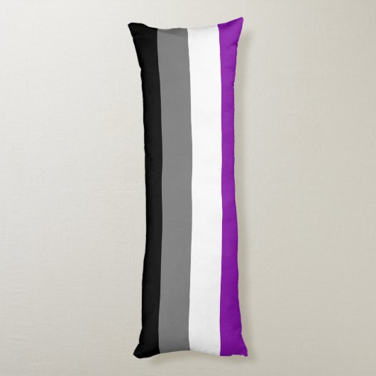 Aseksuele Pride, LGBTQ Pride, Striped Print Lichaamskussen (Achterkant (Verticaal))