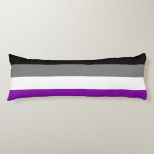 Aseksuele Pride, LGBTQ Pride, Striped Print Lichaamskussen
