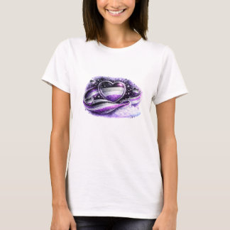 Aseksuele Pride Melkweg Hart T-Shirt Ontwerp