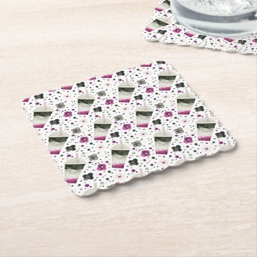 Aseksuele pride Onderzetters (Gebogen)