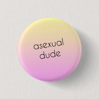 Aseksuele pride pin - aseksuele kerel ronde button 3,2 cm