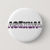Aseksuele Pride Ronde Button 5,7 Cm (Voorkant)