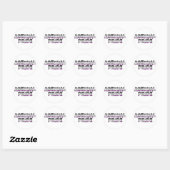 Aseksuele Pride Ronde Sticker (Vel)