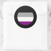 Aseksuele Pride Ronde Sticker (Tas)