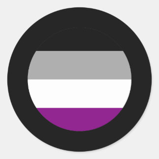 Aseksuele Pride Ronde Sticker