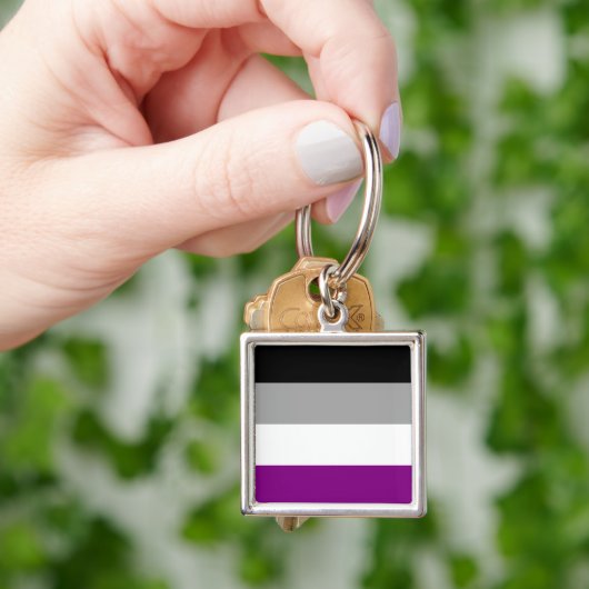 Aseksuele Pride Sleutelhanger (Hand)