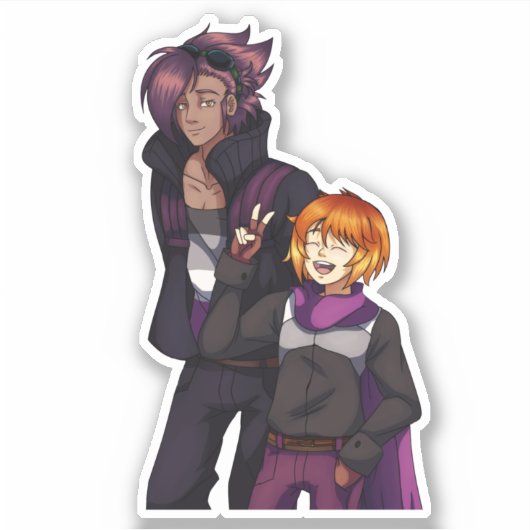 Aseksuele Pride Sticker (Voorkant)