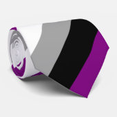 Aseksuele Pride Stropdas (Opgerold)