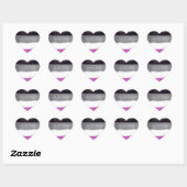 Aseksuele Pride Verf Hart Sticker (Vel)