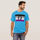 Aseksuele Pride Verzetsvlag T-shirt (Voorkant volledig)