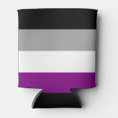 Aseksuele Pride Vlag Blikjeskoeler (Voorkant)