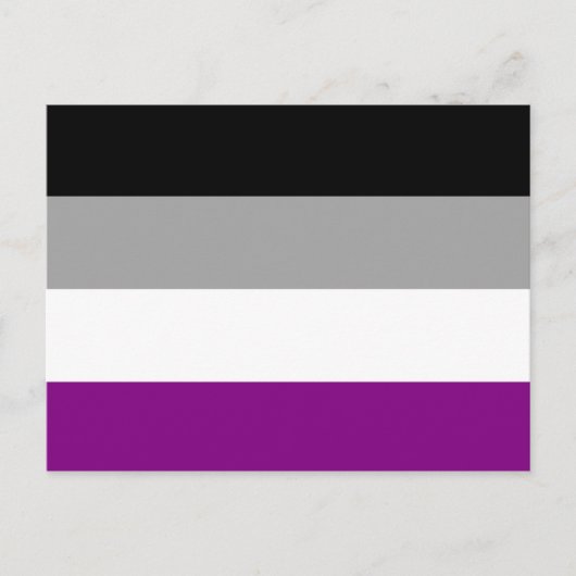 Aseksuele Pride-vlag Briefkaart (Voorkant)