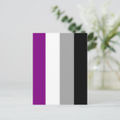 Aseksuele Pride-vlag Briefkaart (Staand voorkant)