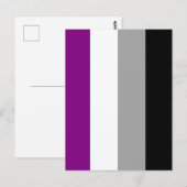 Aseksuele Pride-vlag Briefkaart (Voorkant / Achterkant)
