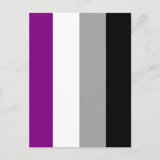 Aseksuele Pride-vlag Briefkaart (Voorkant)