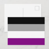 Aseksuele Pride-vlag Briefkaart (Voorkant / Achterkant)