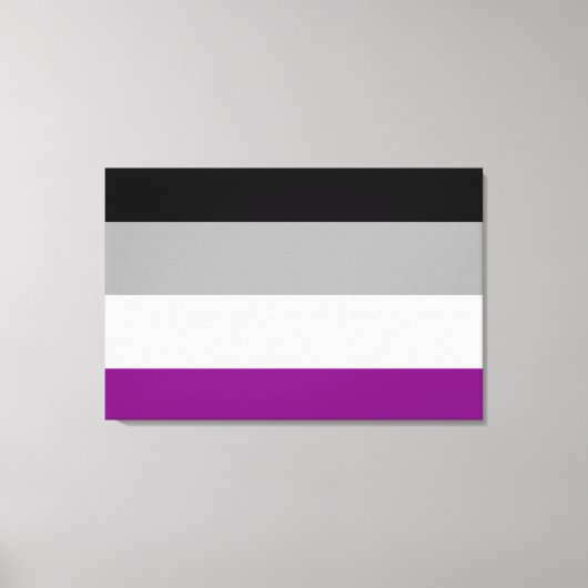 Aseksuele Pride-vlag Canvas Afdruk (Voorkant)