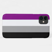 Aseksuele Pride-vlag Case-Mate iPhone Case (Achterkant (horizontaal))