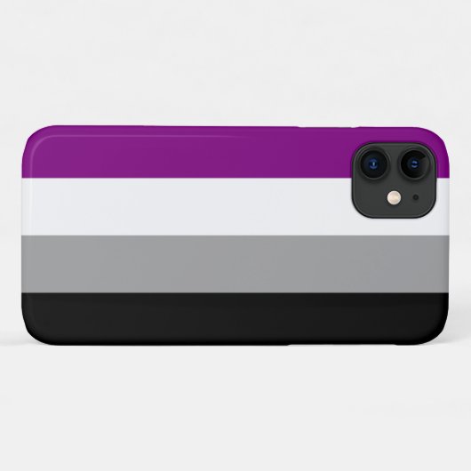 Aseksuele Pride-vlag Case-Mate iPhone Case (Achterkant (horizontaal))
