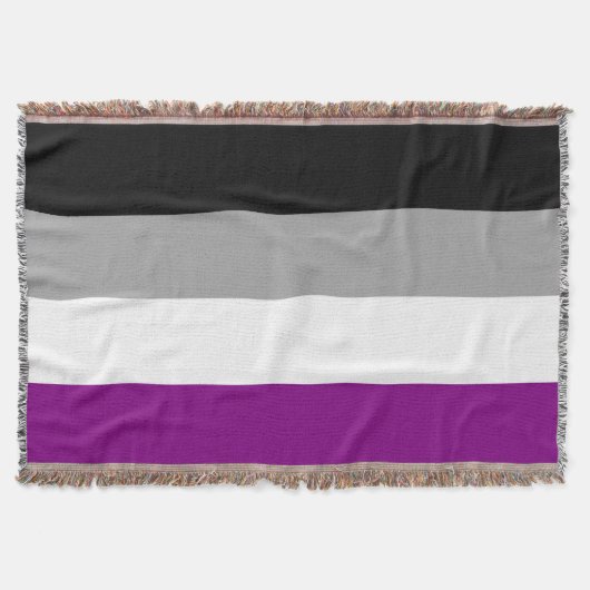 Aseksuele Pride Vlag Deken (Voorkant)