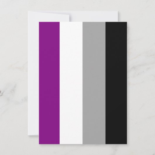 Aseksuele Pride Vlag Feestdagenkaart (Voorkant)