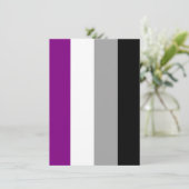 Aseksuele Pride Vlag Feestdagenkaart (Staand voorkant)