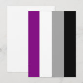 Aseksuele Pride Vlag Feestdagenkaart (Voorkant / Achterkant)