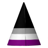 Aseksuele Pride-vlag Feesthoedjes (Achterkant)